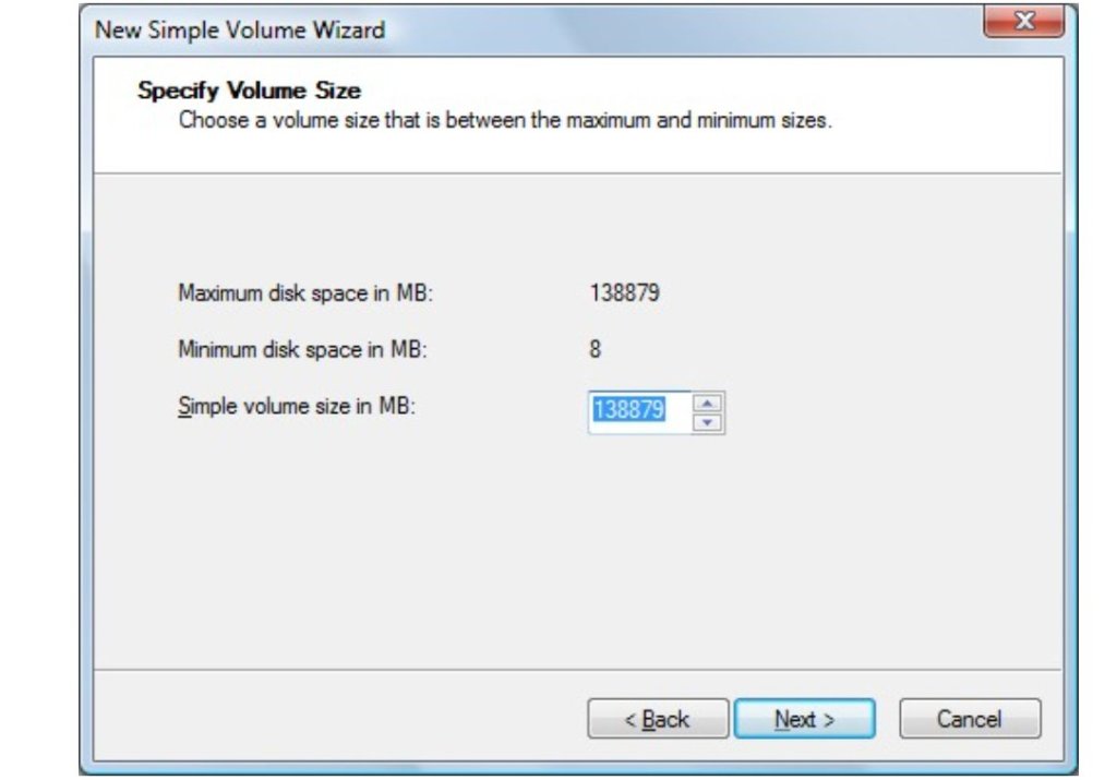 Shrink C drive space to make partition without formatting windows